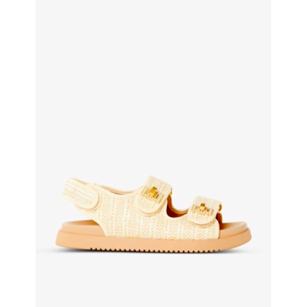 DUNE
Lockstockk Double-strap Woven Sandals In Natural-synthetic